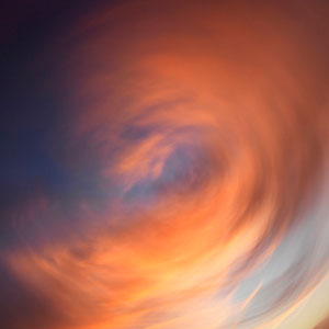 spiral of clouds